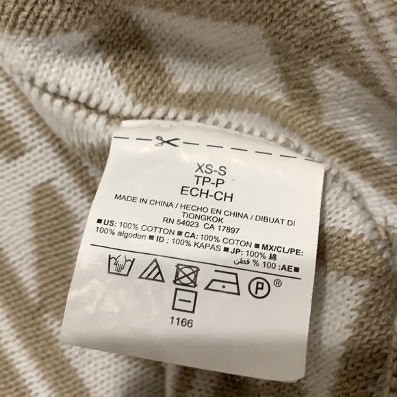 Old Navy Sleeveless Fringe Sweater Jacket Aztec Cardigan 100% Cotton Sz XS-S - Picture 5 of 5